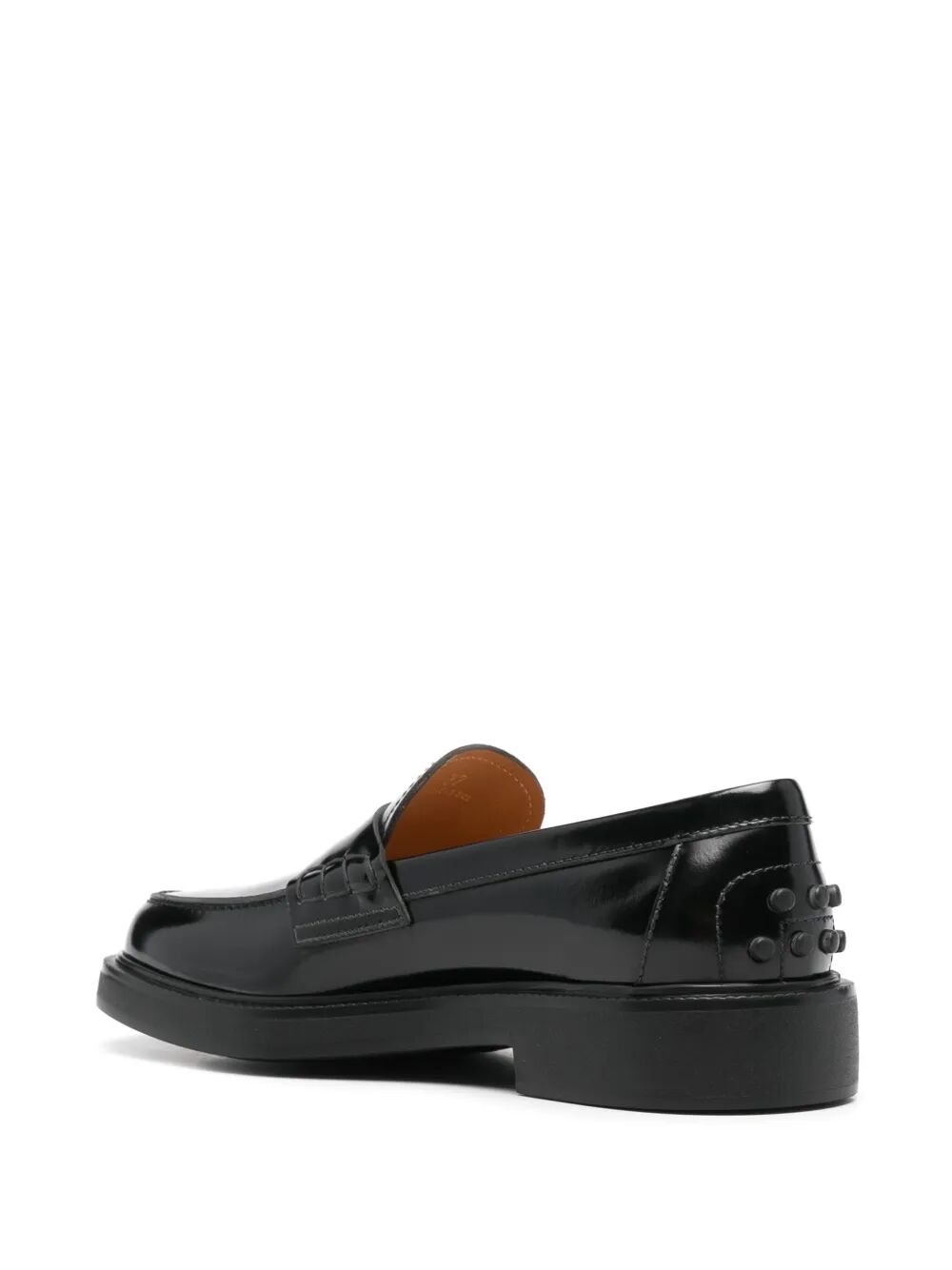 SHADED FINISHING LEATHER PENNY LOAFERS