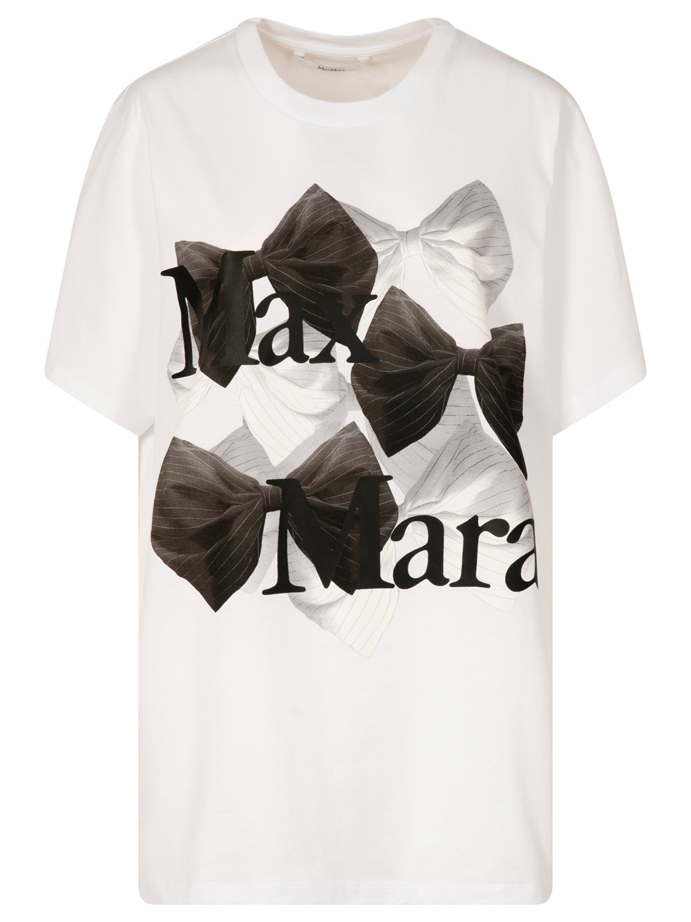 BOW-PRINT COTTON T-SHIRT