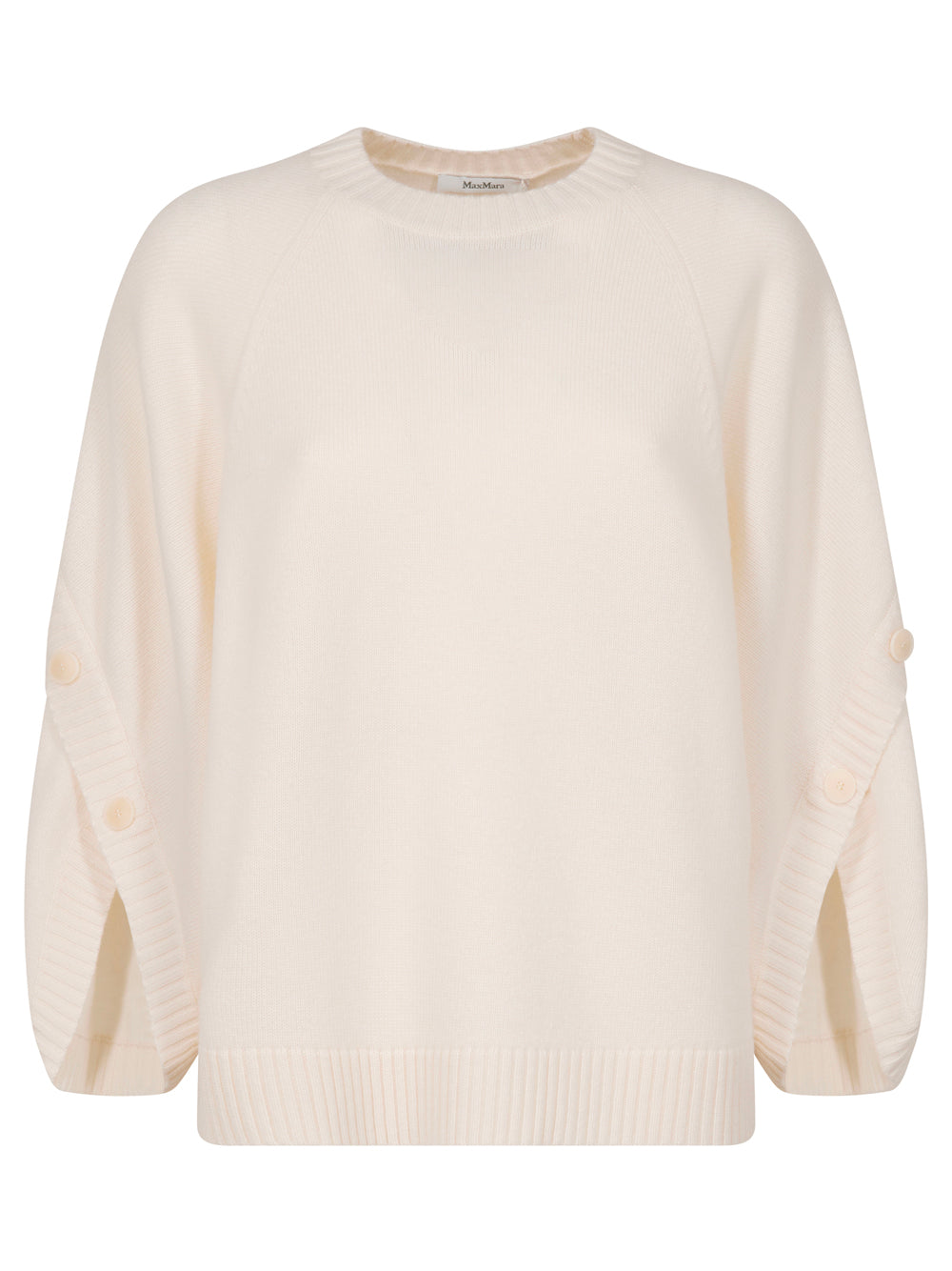 CROSSOVER DETAIL OVERSIZED WOOL AND CASHMERE SWEATER