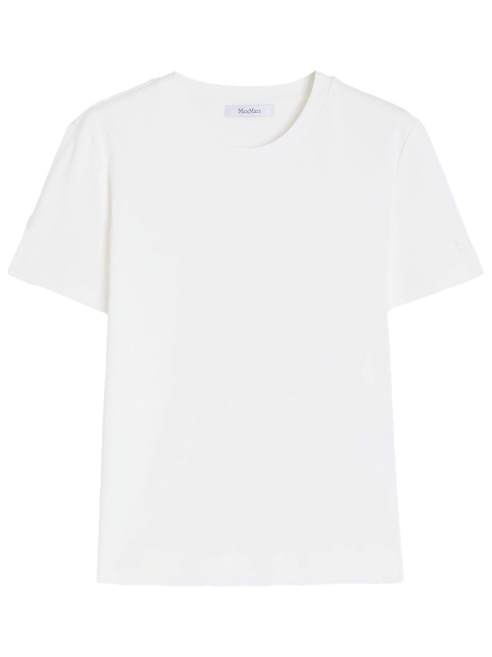 TONE ON TONE EMBROIDERED LOGO COTTON T-SHIRT
