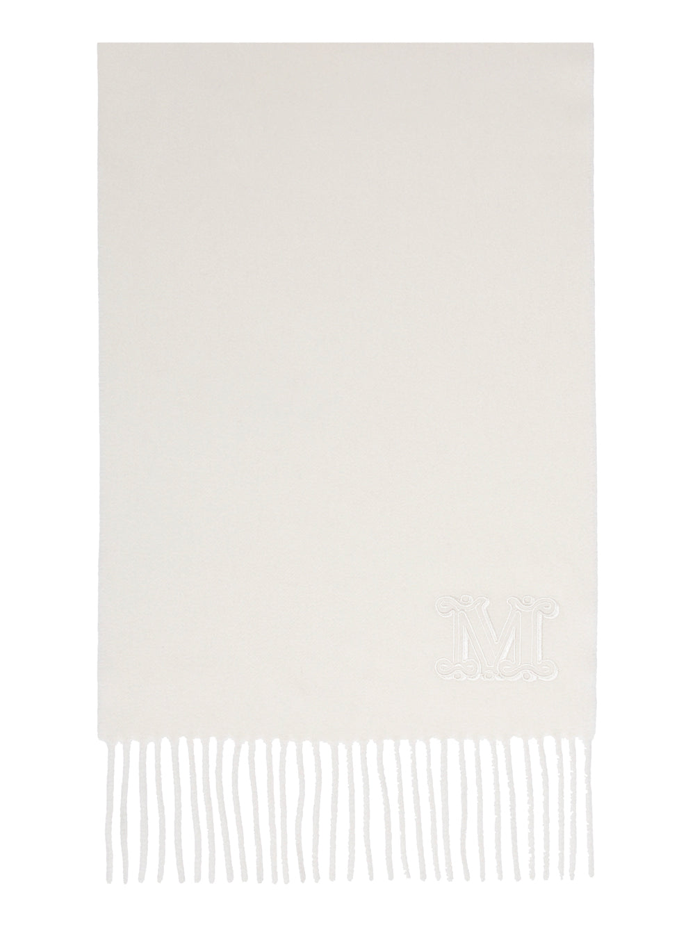 MONOGRAM-EMBROIDERED CASHMERE STOLE