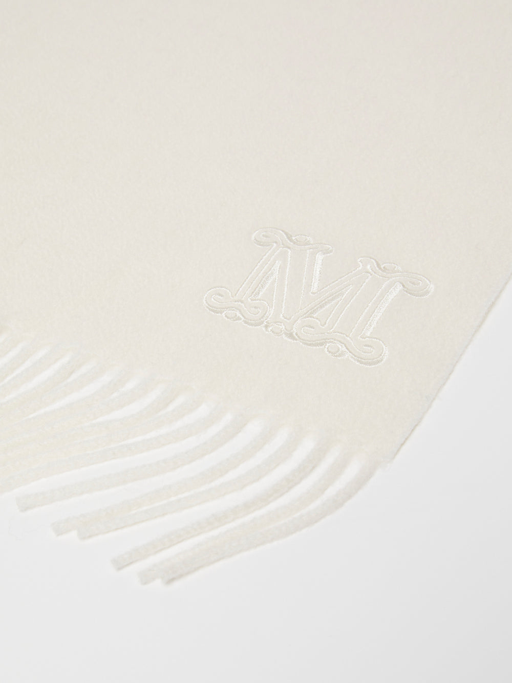 MONOGRAM-EMBROIDERED CASHMERE STOLE