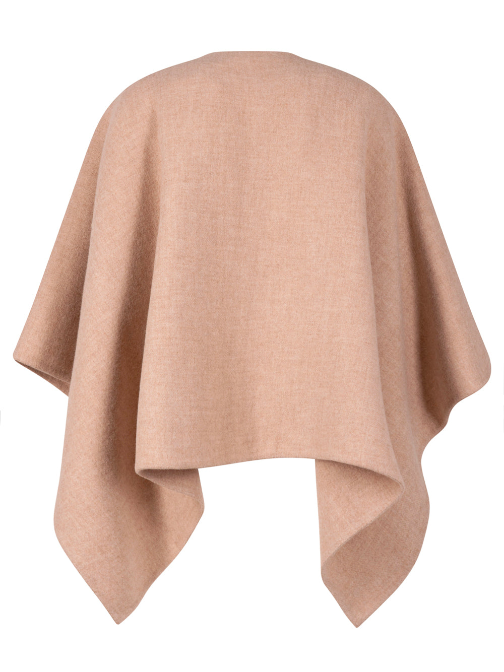 WOOL CAPE WITH BROOCH