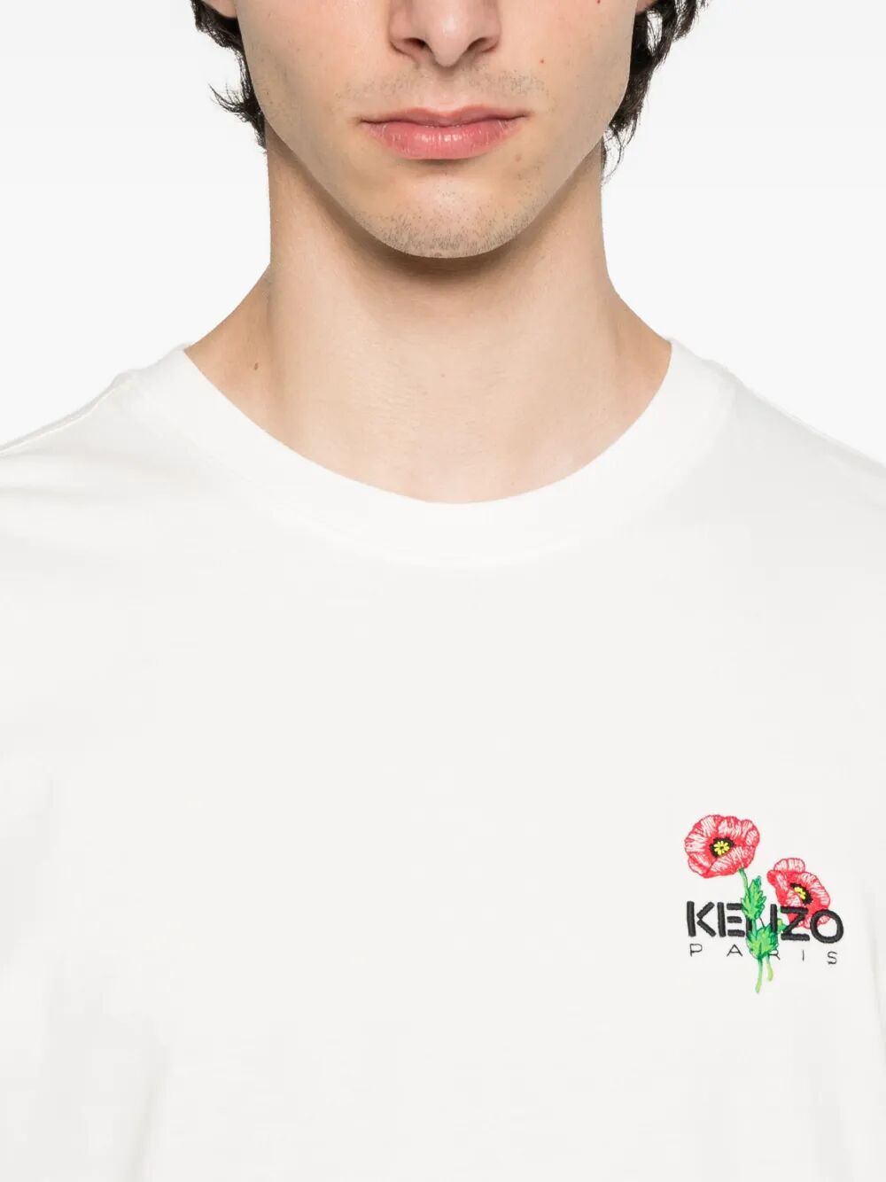 GOTS ARCHIVE BOUQUET EMBROIDERED COTTON T-SHIRT