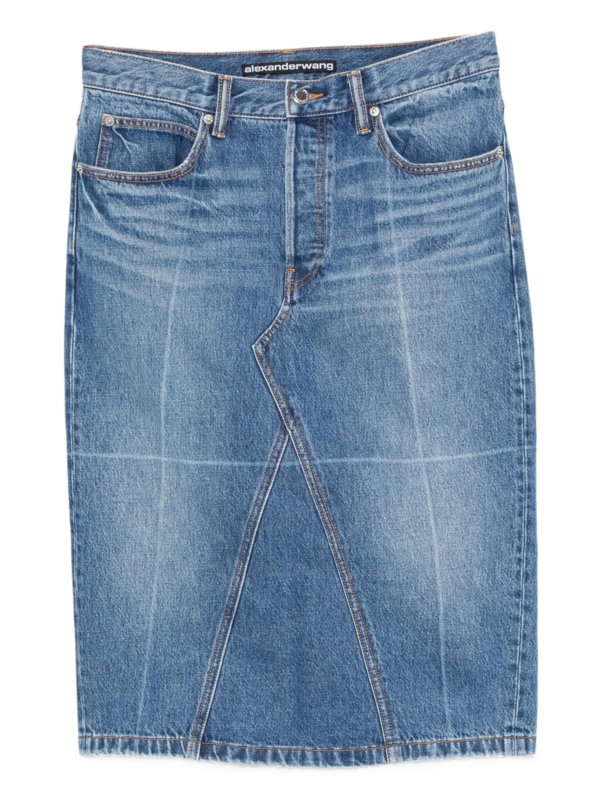 DENIM MIDI SKIRT