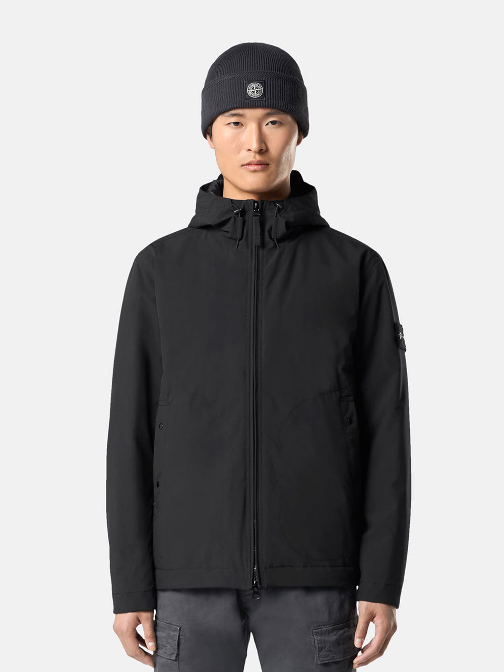SOFT SHELL PADDED JACKET WITH WATERPROOF AND WINDPROOF MEMBRANE