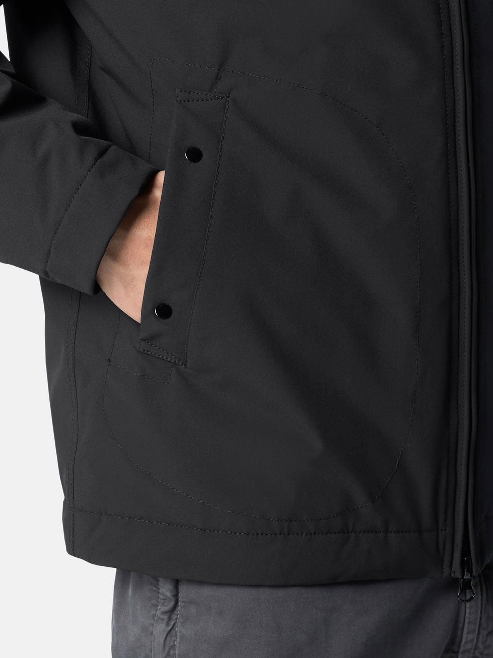 SOFT SHELL PADDED JACKET WITH WATERPROOF AND WINDPROOF MEMBRANE