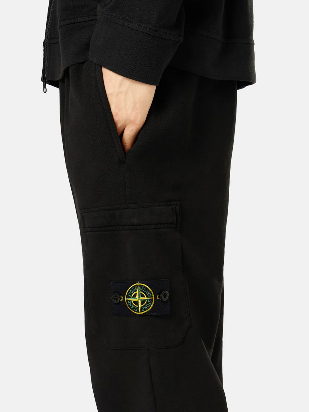 COTTON FLEECE SWEATPANTS WITH ELASTICATED WAISTBAND