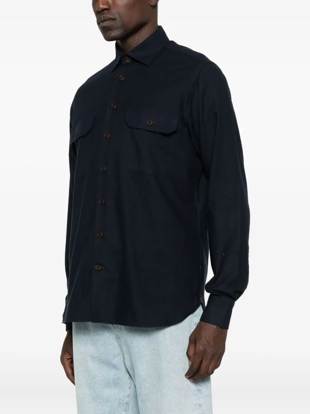 DOUBLE-POCKET COTTON SHIRT