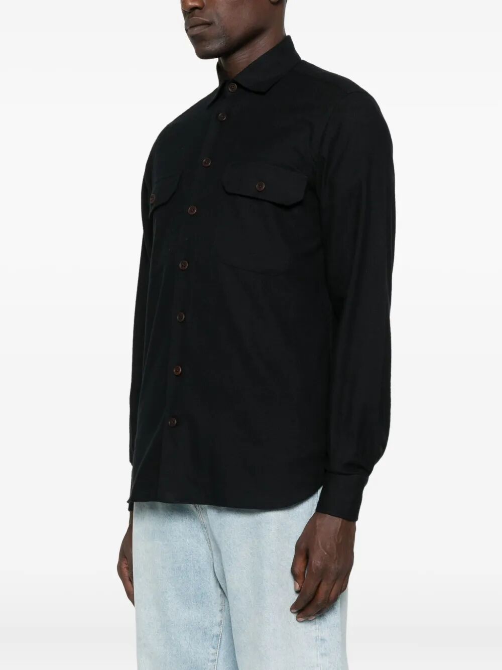DOUBLE-POCKET COTTON SHIRT