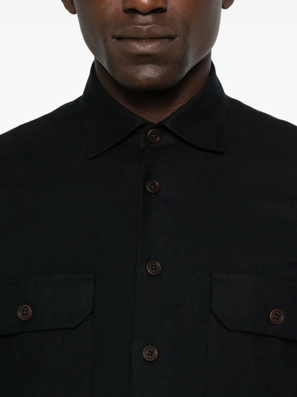 DOUBLE-POCKET COTTON SHIRT