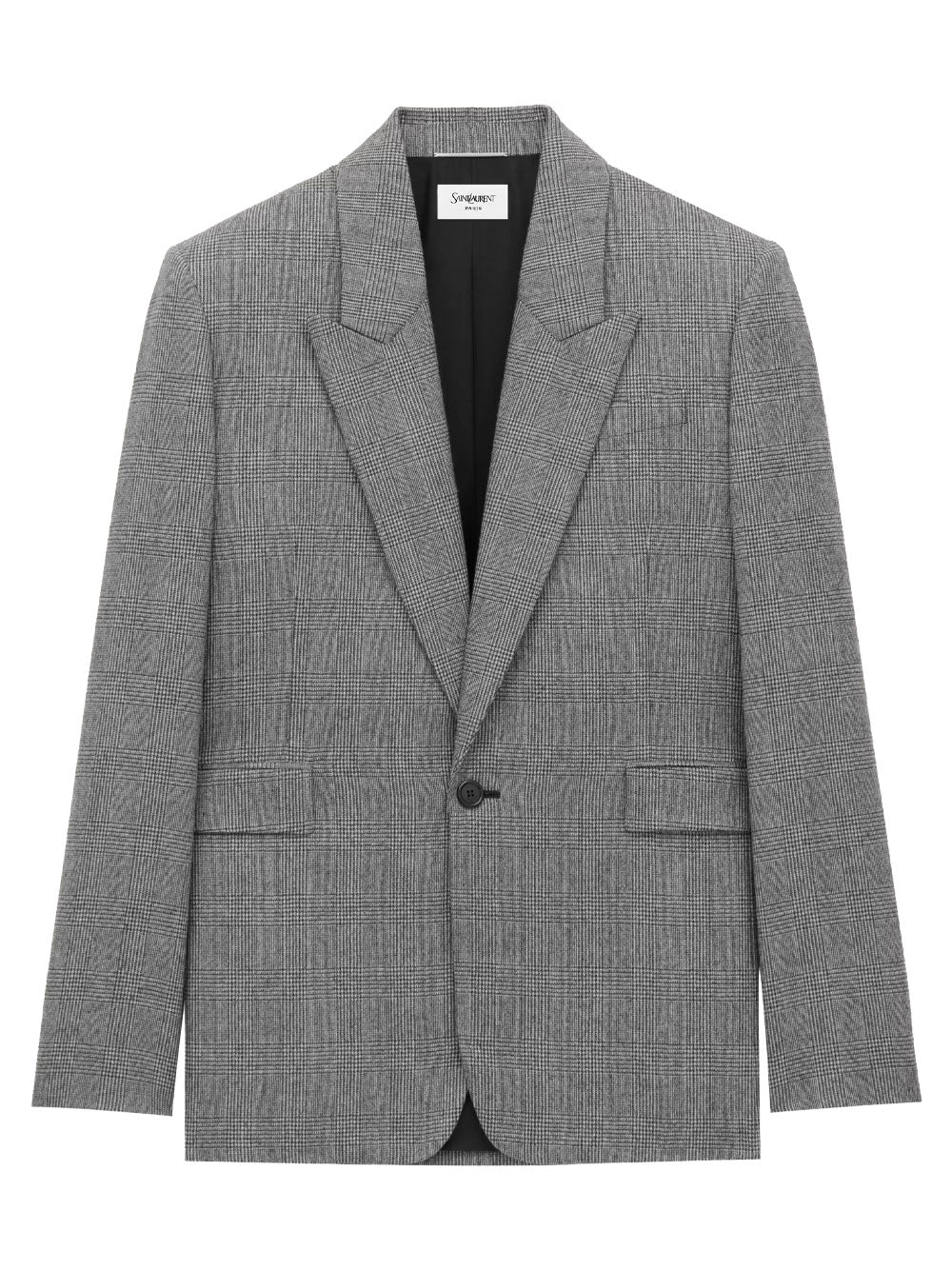 PRINCE OF WALES WOOL FLANNEL JACKET