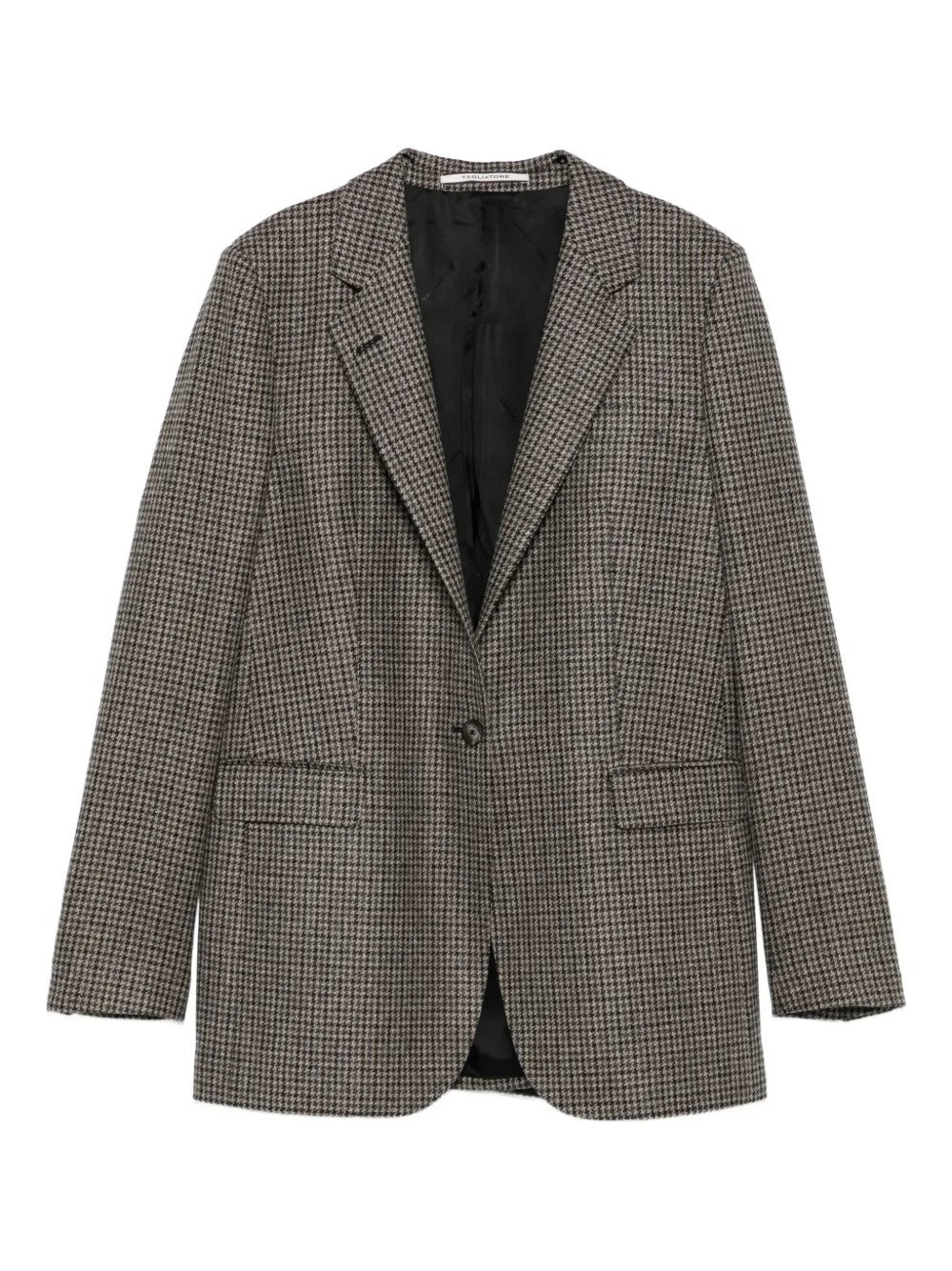 ADRIANNE HOUNDSTOOTH WOOL BLAZER