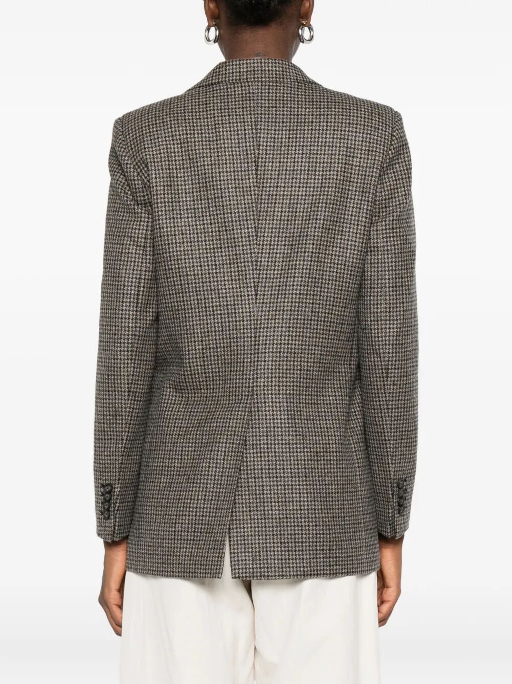 ADRIANNE HOUNDSTOOTH WOOL BLAZER