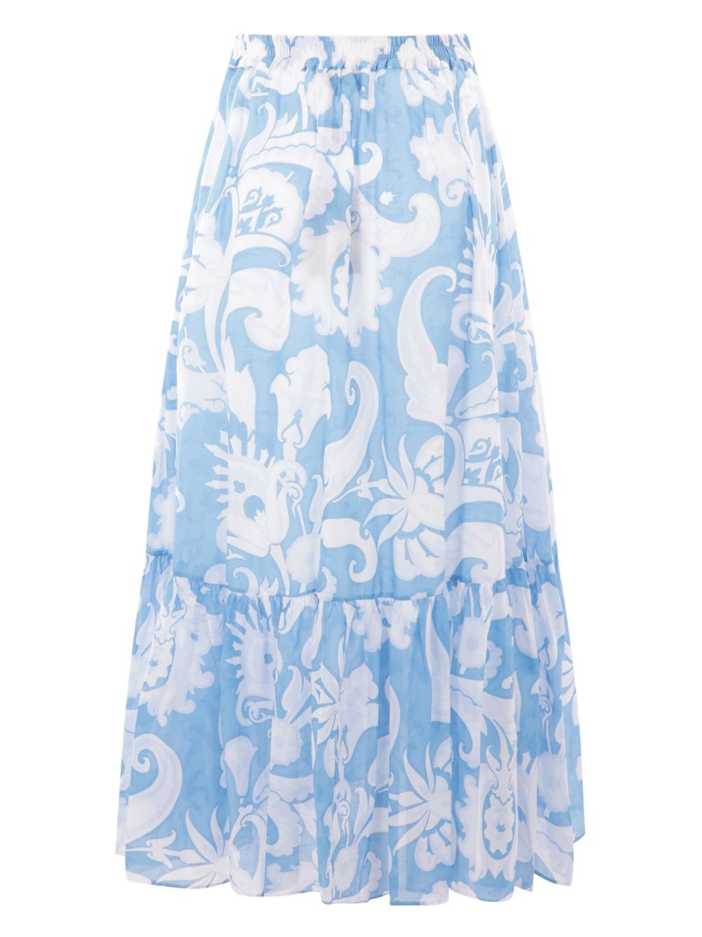 PAISLEY-PRINT MAXI SKIRT