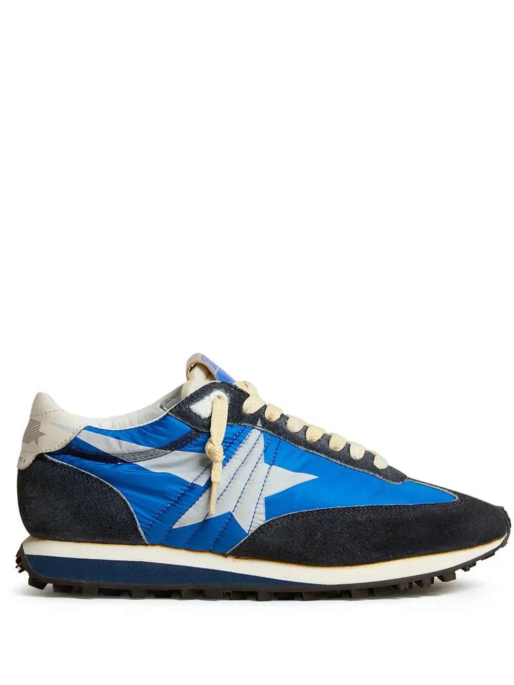 MARATHON SNEAKERS WITH BLUE NYLON UPPER AND WHITE STAR