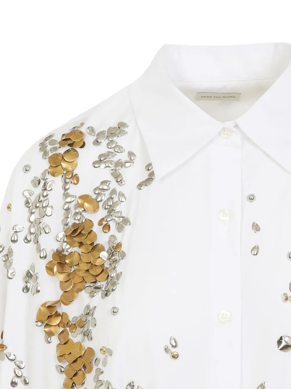 CASIA JEWELRY EMBELLISHMENT COCOON SHIRT