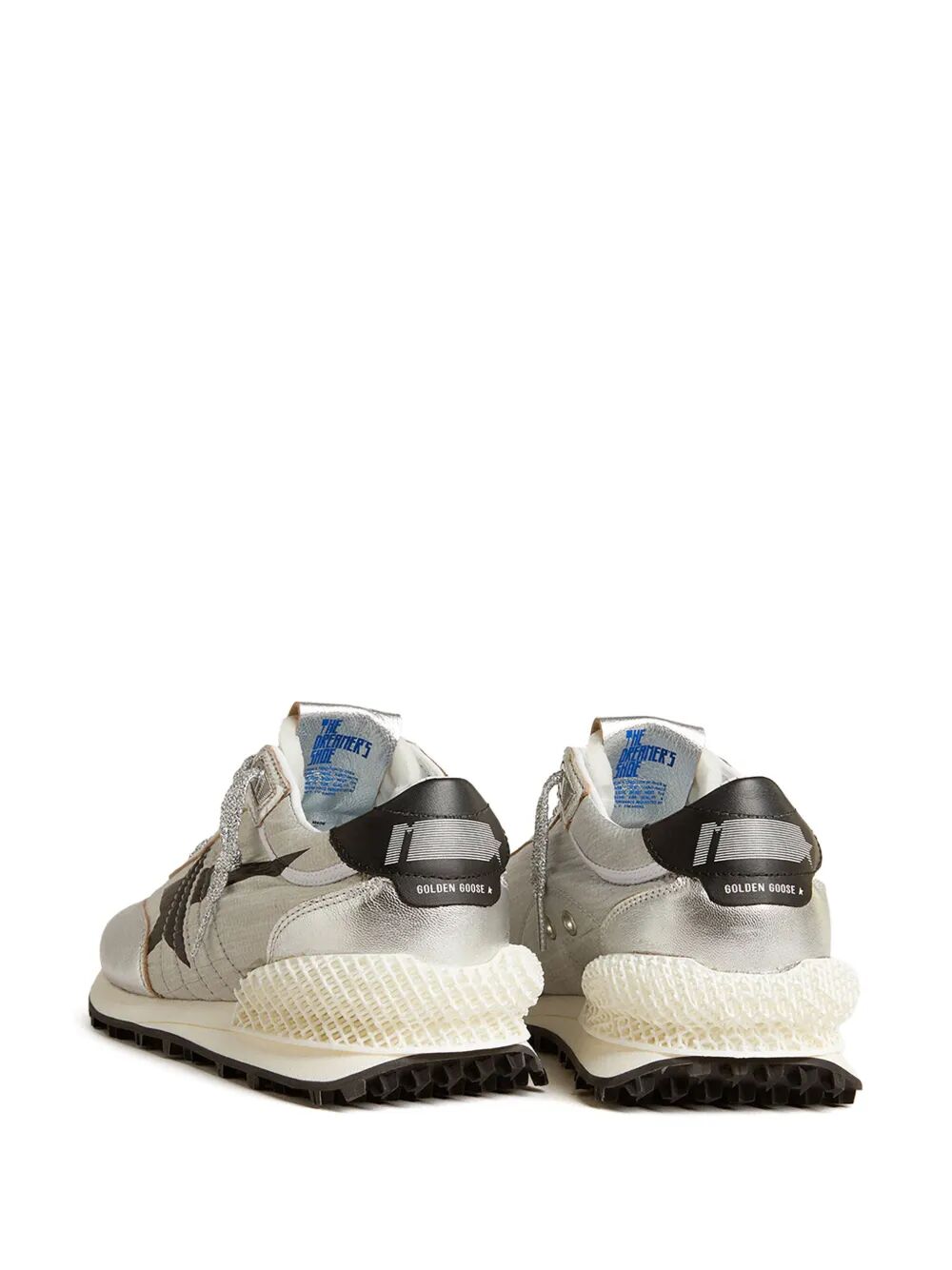 MARATHON NYLON SNEAKERS WITH SILVER RIPSTOP AND BLACK STAR