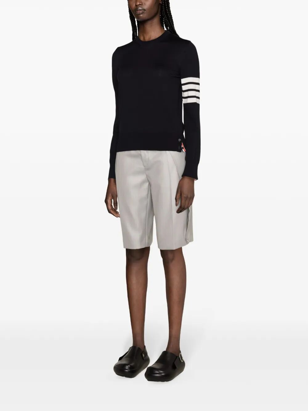 WOOL 4-BAR RELAXED PULLOVER