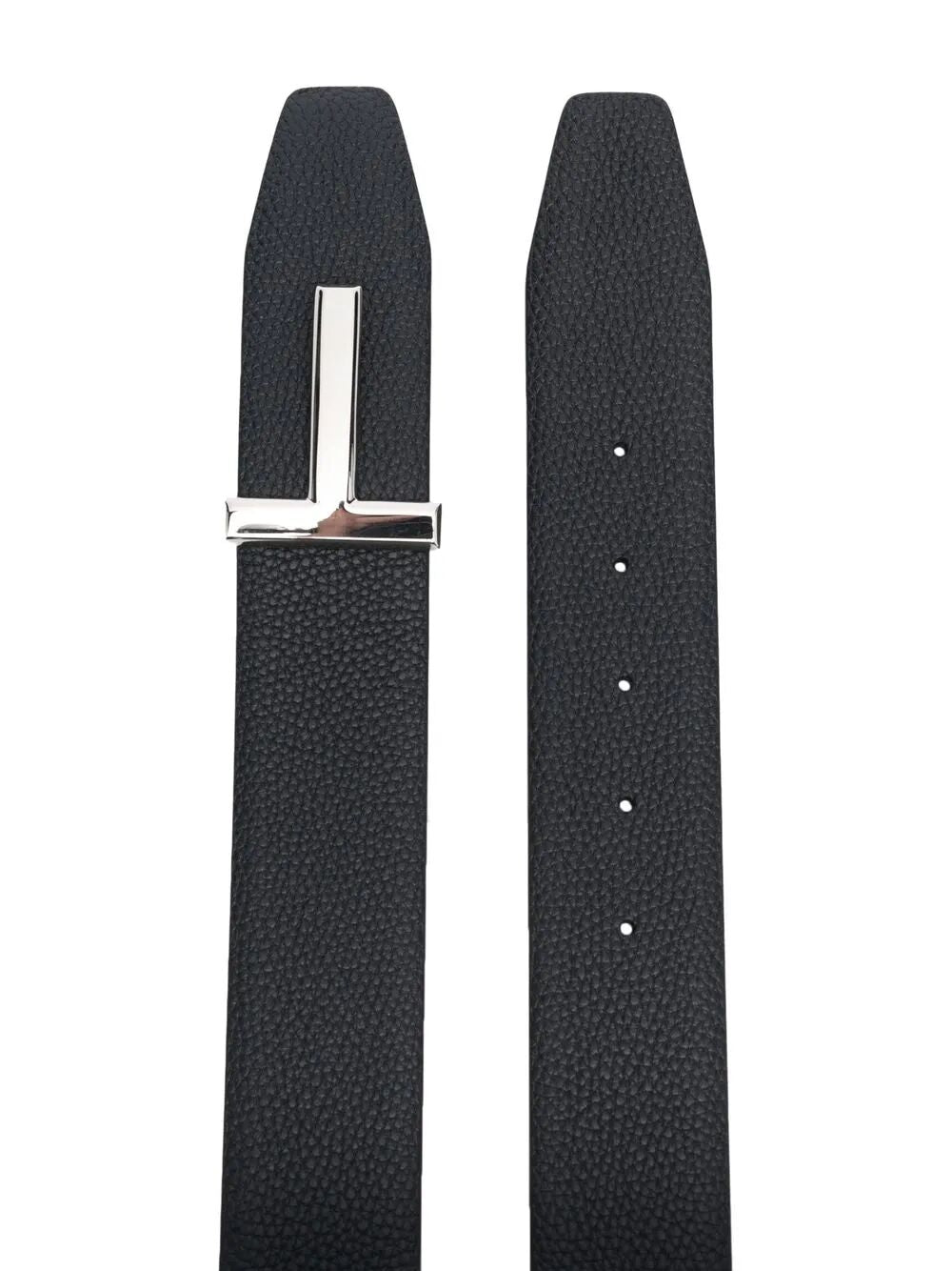 GRAINED LEATHER T ICON REVERSIBLE BELT