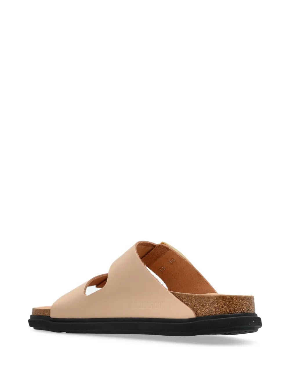 ARIZONA DROPLET BUCKLE SHINY LEATHER SANDALS