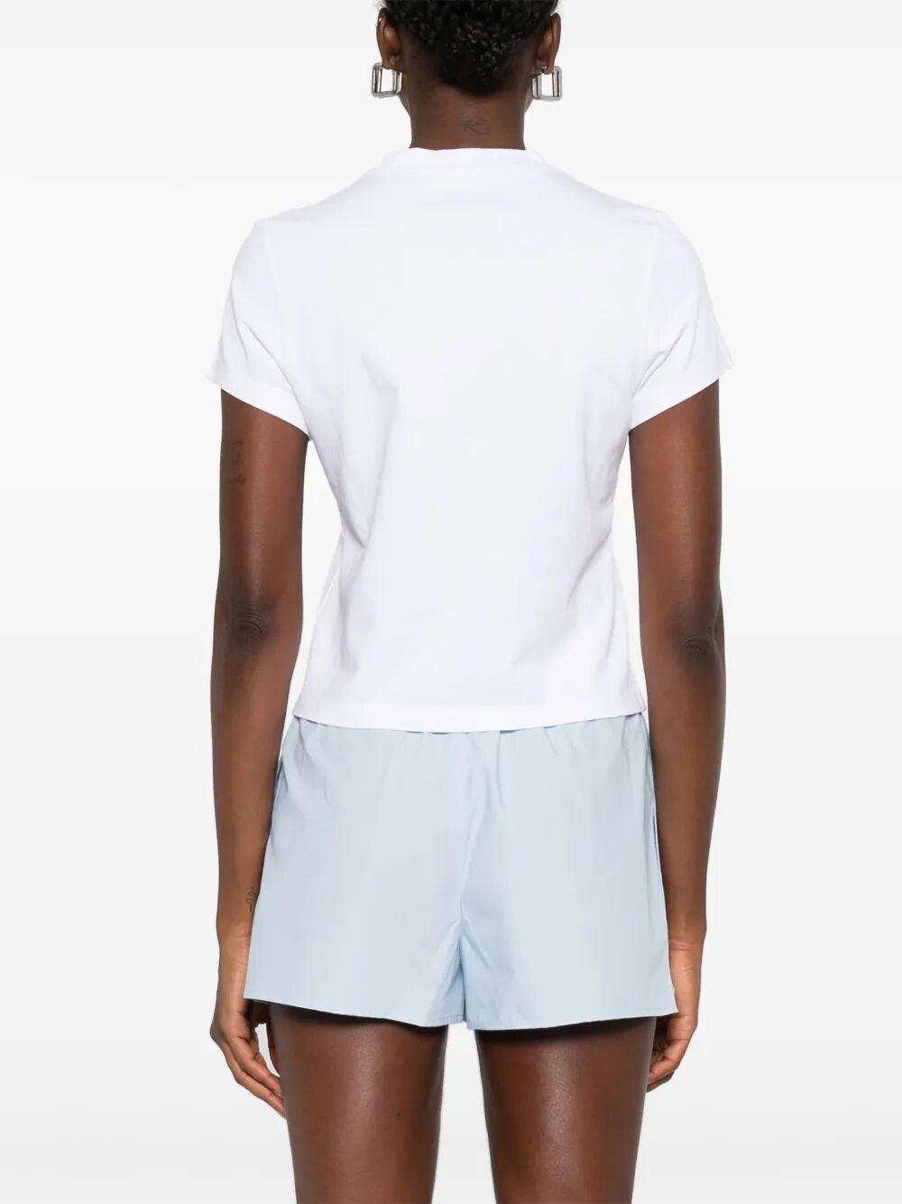 COTTON SHRUNKEN LOGO T-SHIRT