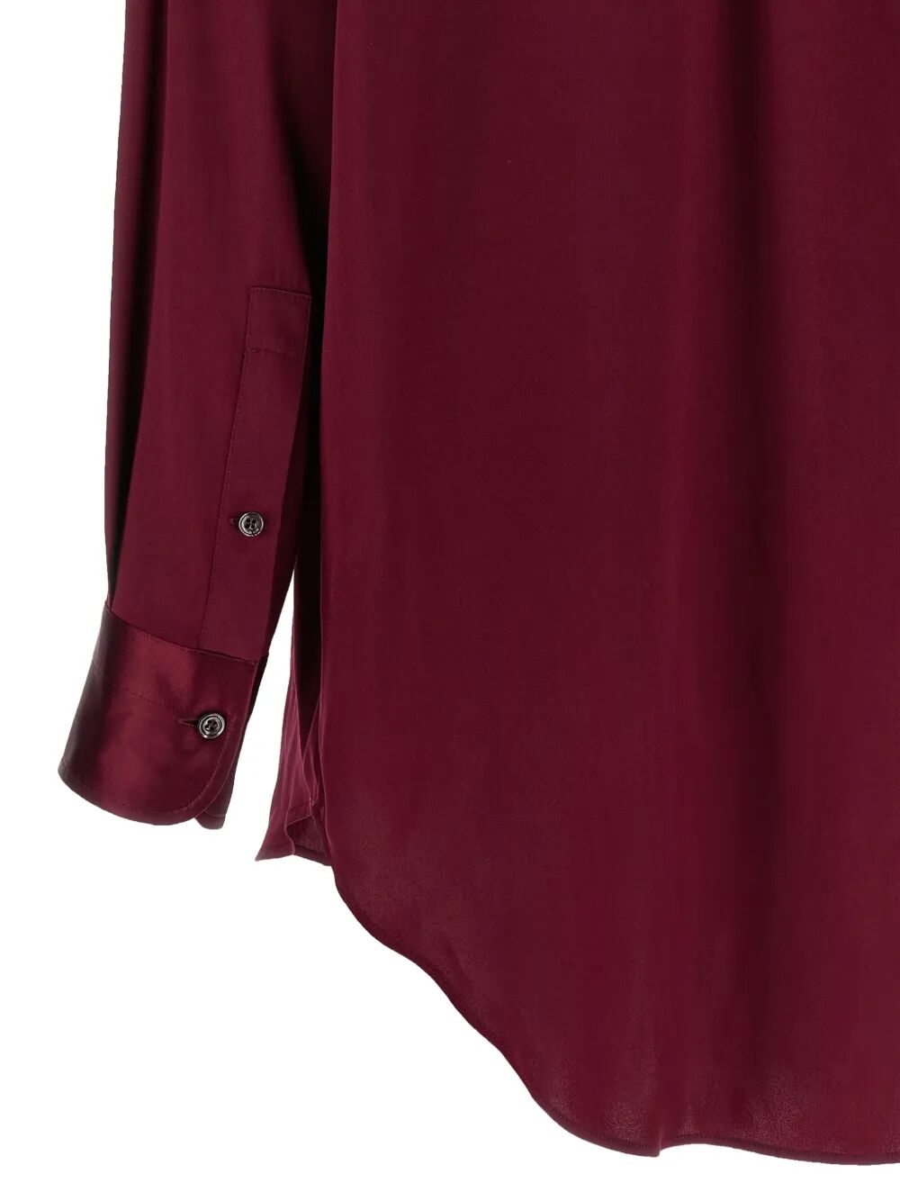 STRETCH SILK SATIN RELAXED FIT SHIRT