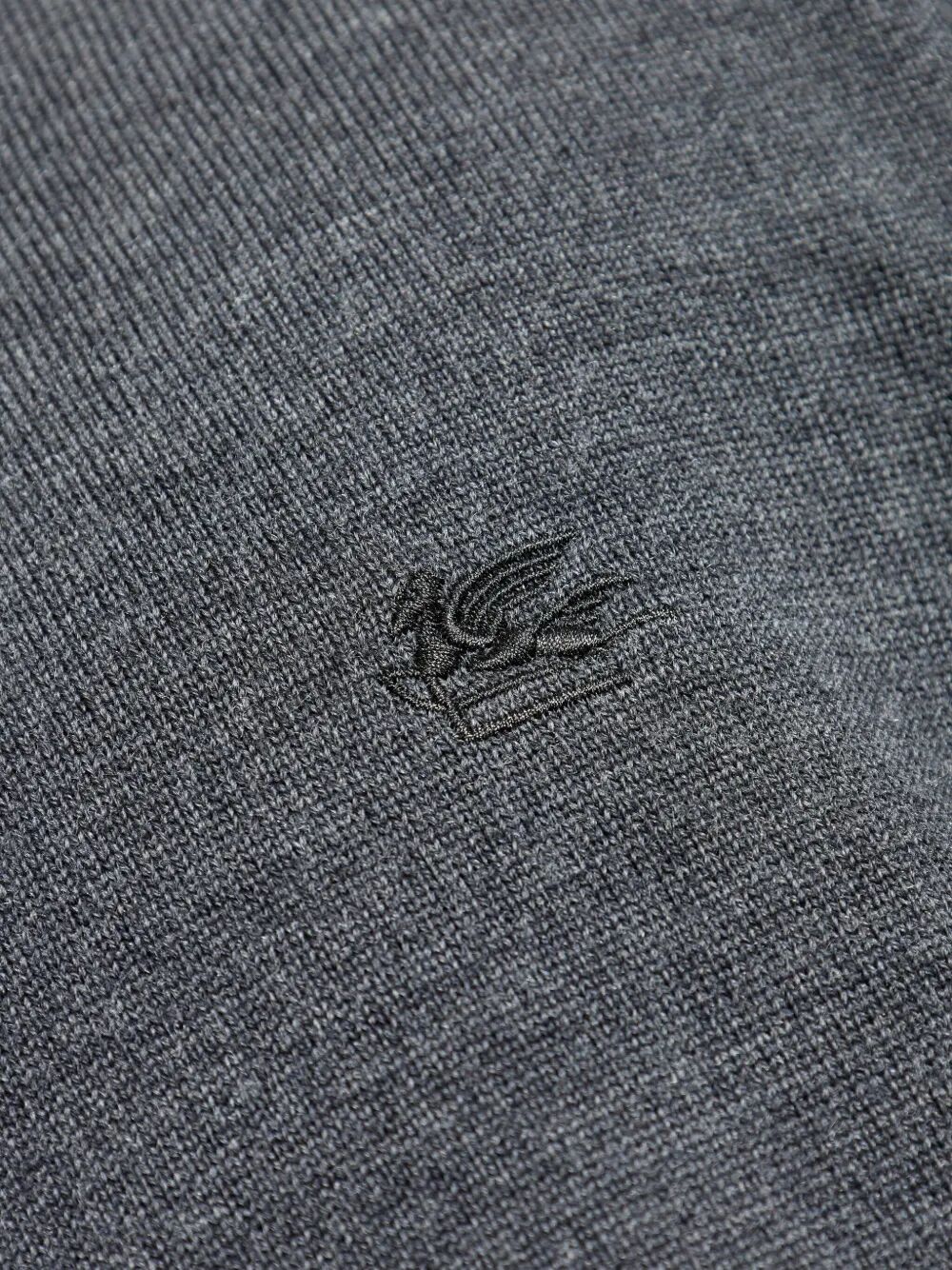 LOGO-EMBROIDERED WOOL TURTLENECK SWEATER