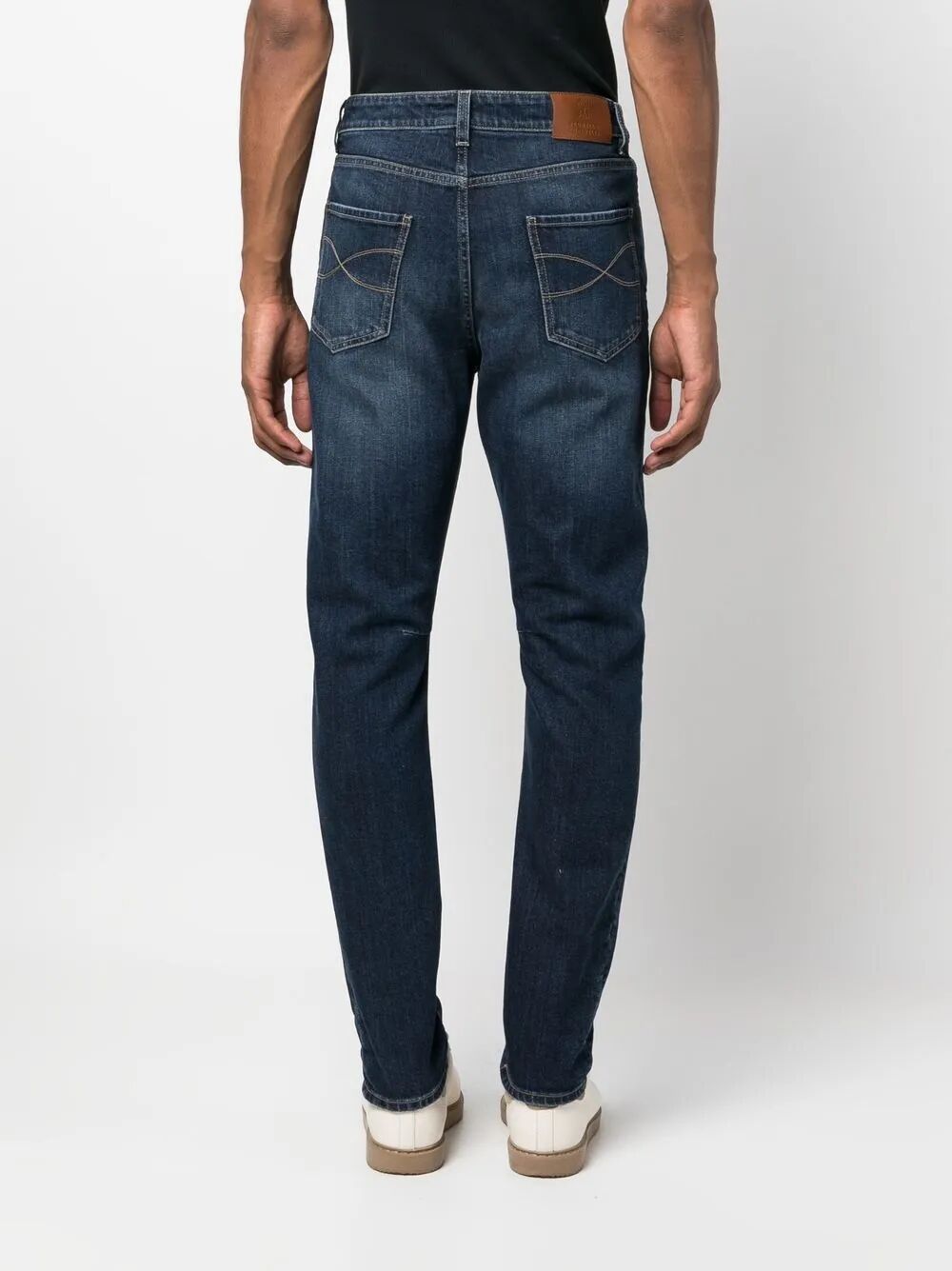 COMFORT COTTON DENIM LEISURE FIT FIVE-POCKET JEANS