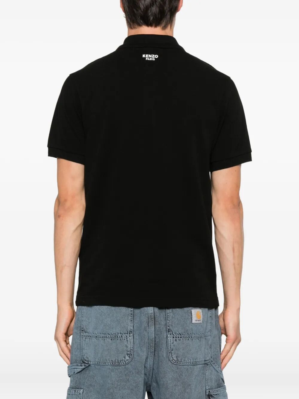 GOTS BOKE FLOWER SLIM FIT COTTON POLO SHIRT