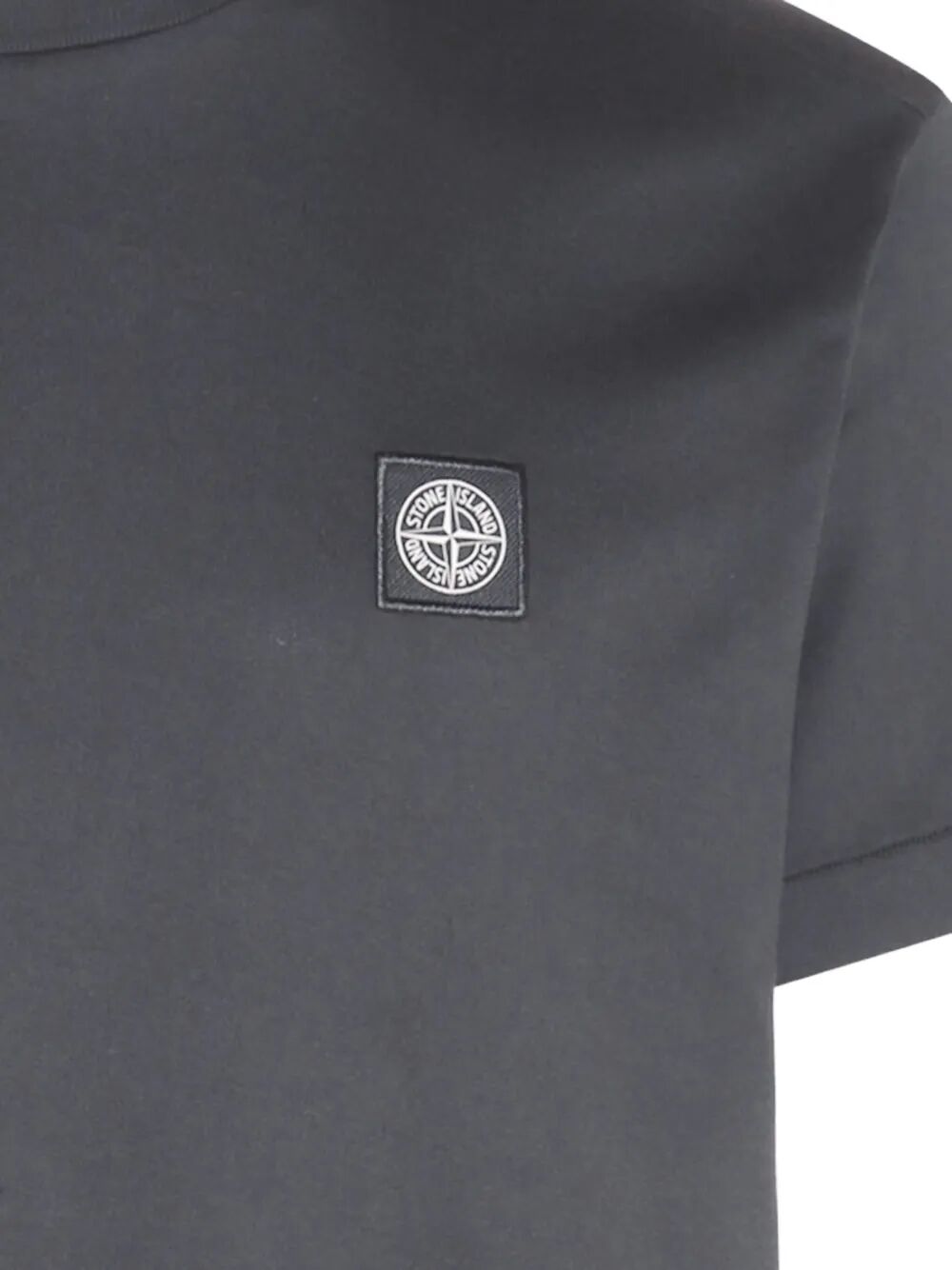 SLIM FIT COTTON JERSEY T-SHIRT WITH COMPASS PATCH
