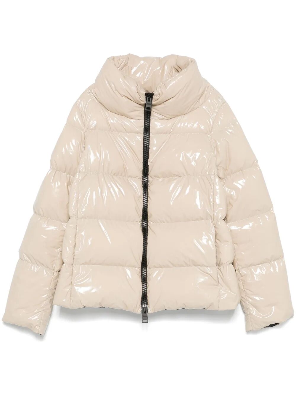 GLOSSY FINISH PUFFER JACKET