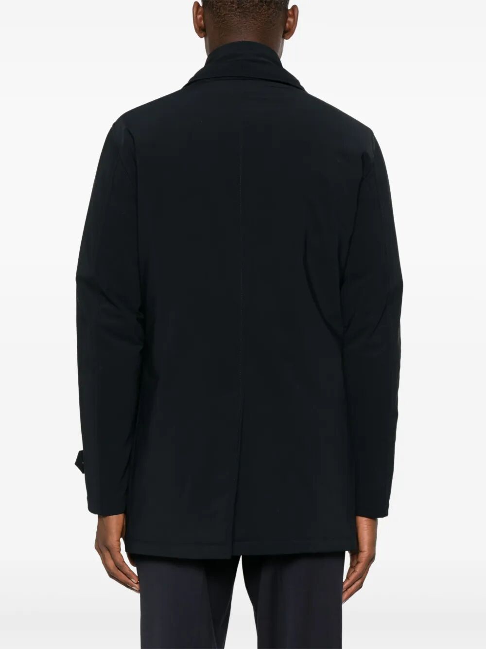 DOUBLE-BREASTED NYLON DOWN JACKET