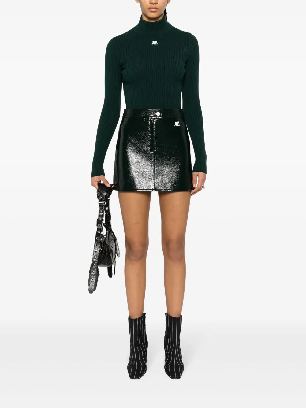 RE-EDITION RIB KNIT MOCKNECK SWEATER