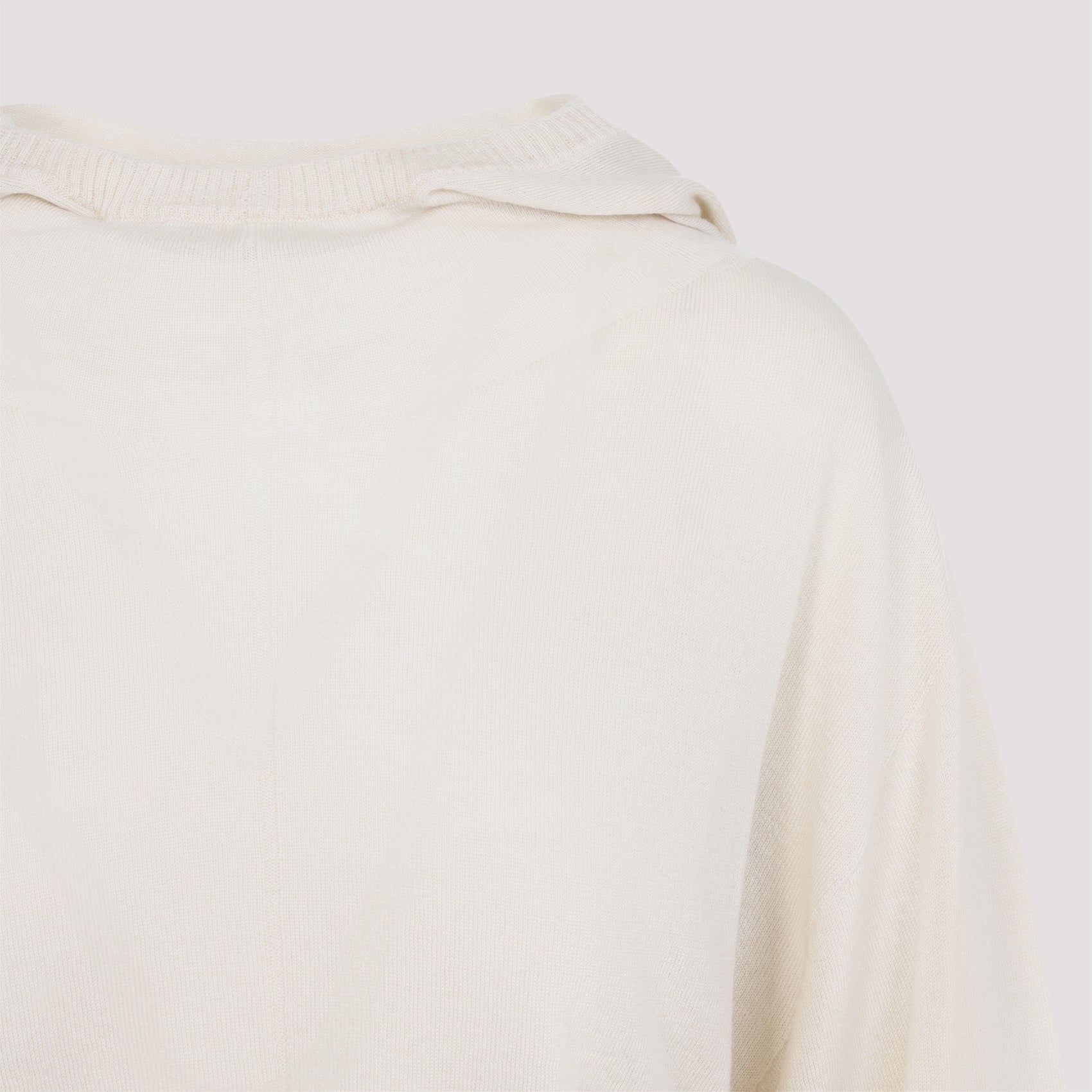 Cropped Hooded Tunic Pullover