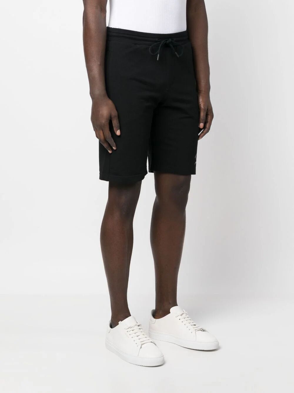 LOGO-PRINT TRACK SHORTS