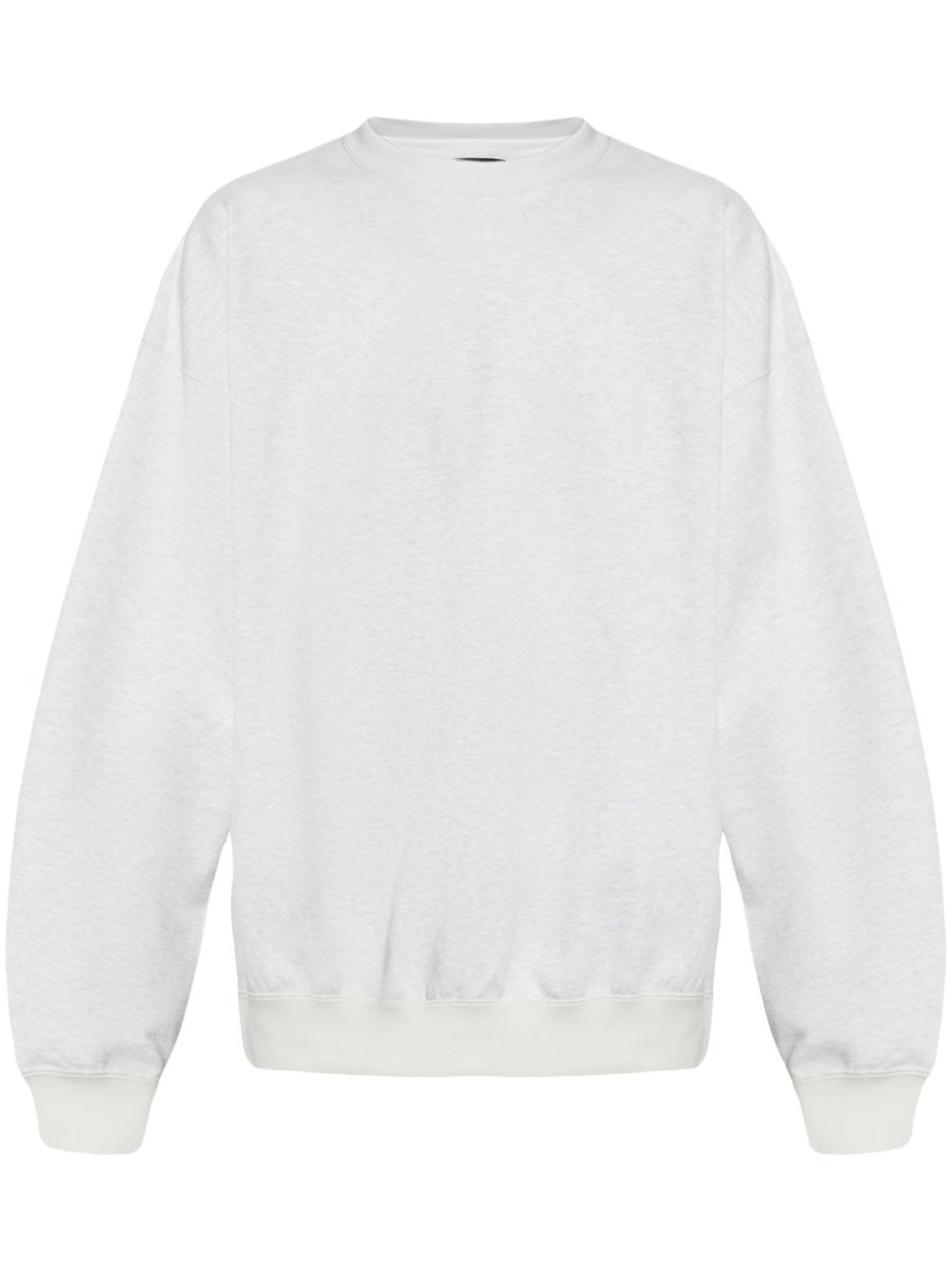 FRENCH TERRY CREW NECK MÉLANGE EFFECT SWEATSHIRT