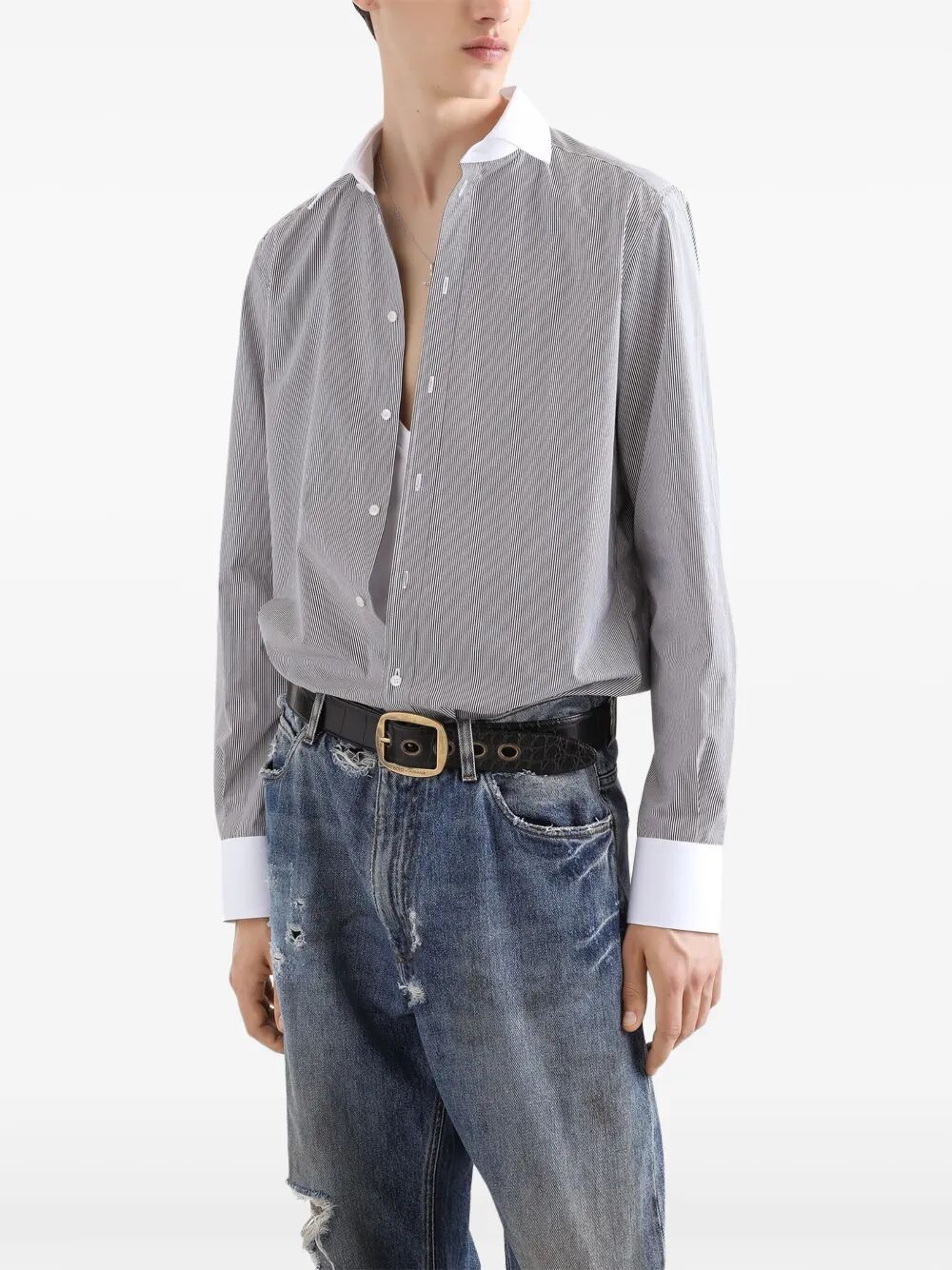 STRIPED COTTON SHIRT
