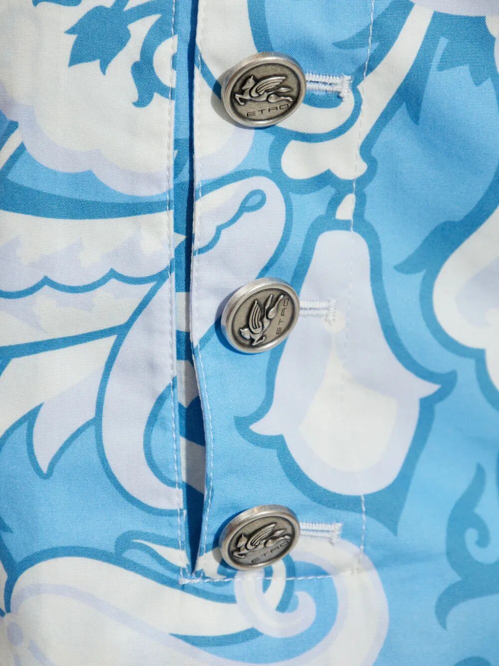 PAISLEY-PRINT COTTON SHORTS