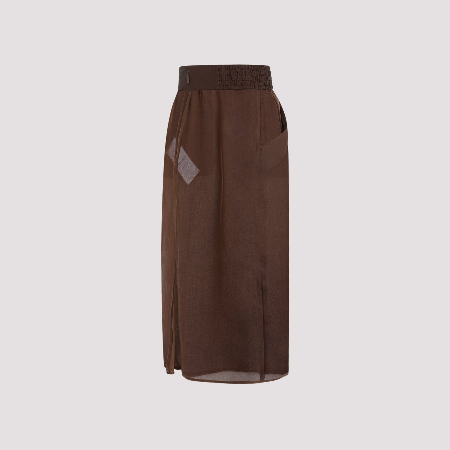 Silk Midi Skirt