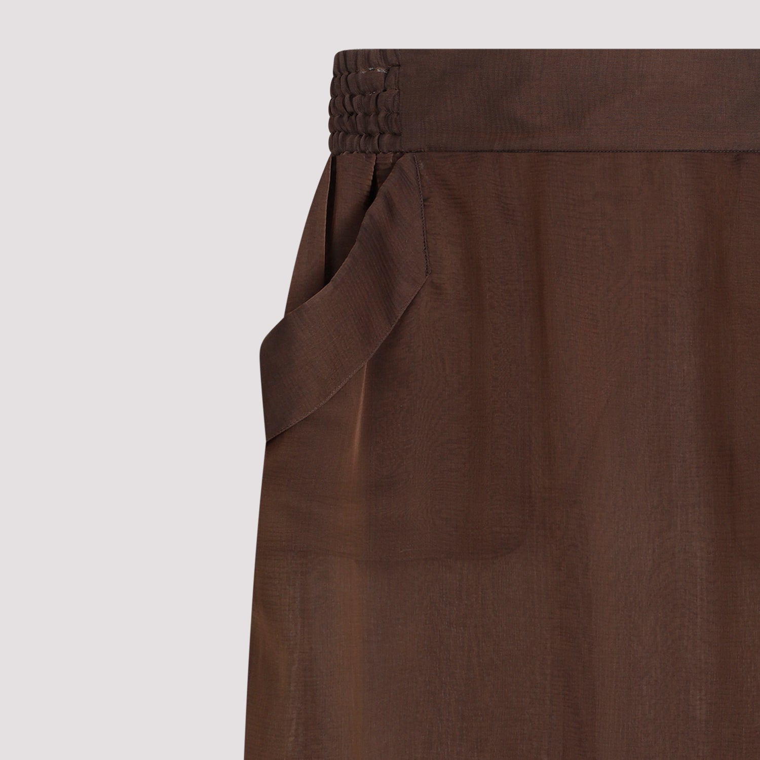 Silk Midi Skirt