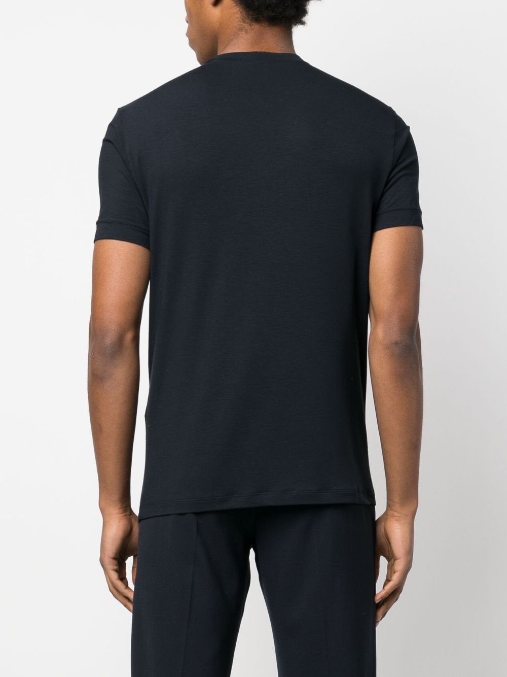 ICON CREW-NECK T-SHIRT IN STRETCH VISCOSE JERSEY