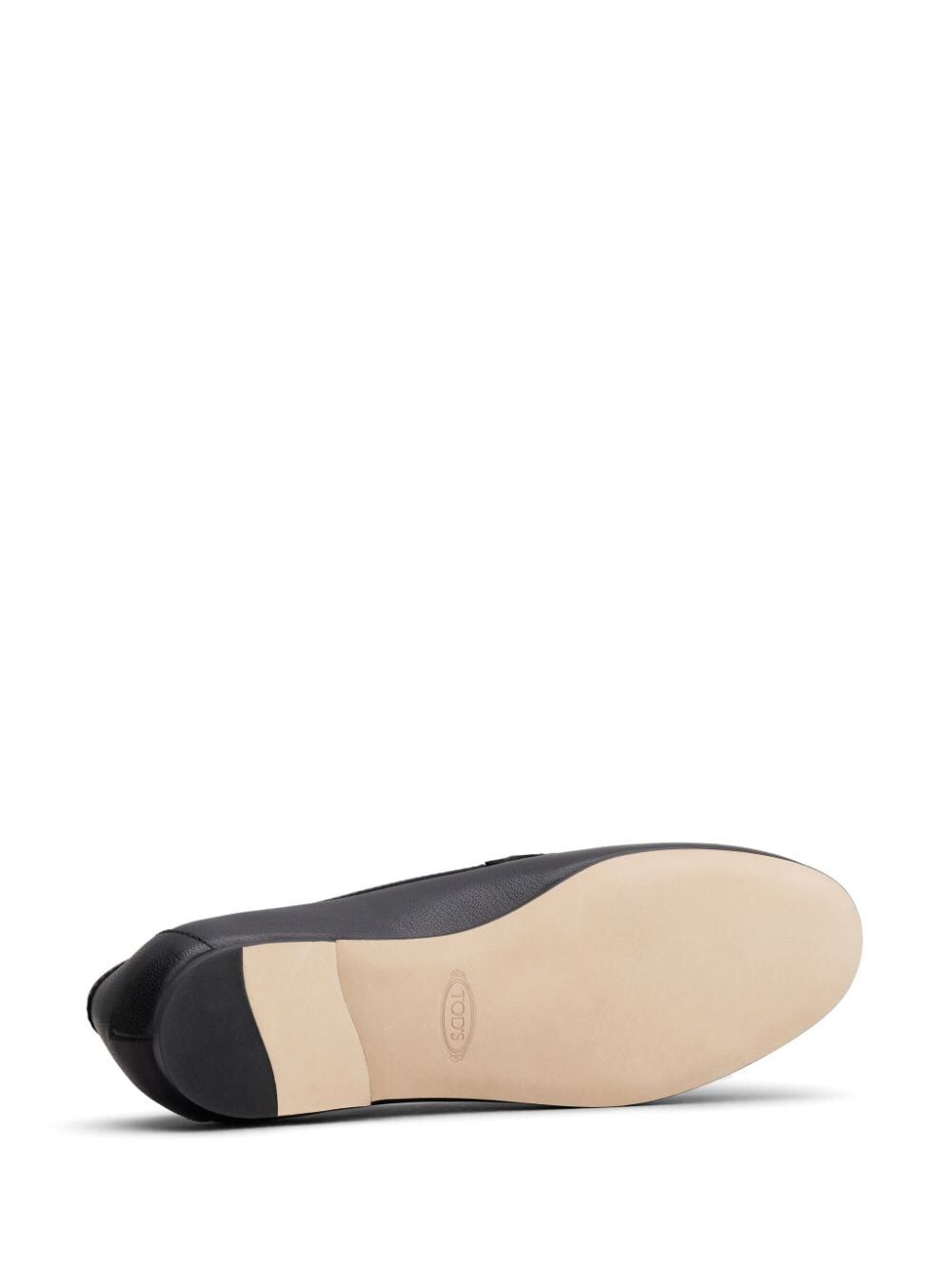 MOCASSINO IN PELLE LOGO OVALE