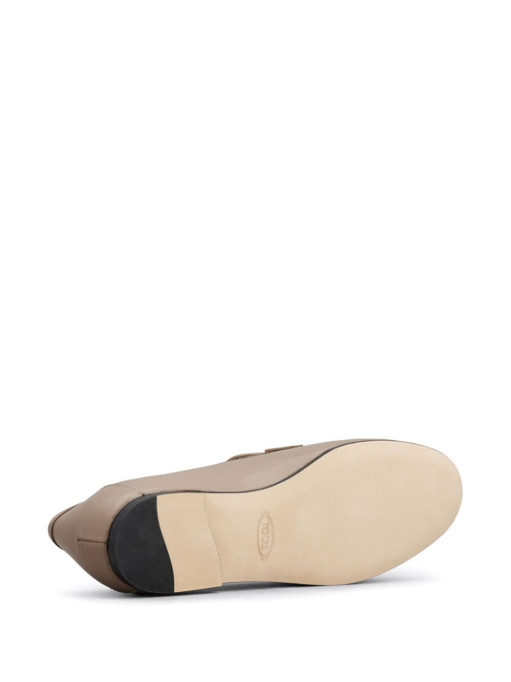 MOCASSINO IN PELLE LOGO OVALE