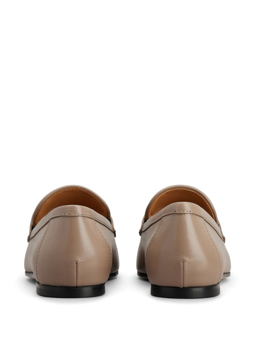 MOCASSINO IN PELLE LOGO OVALE