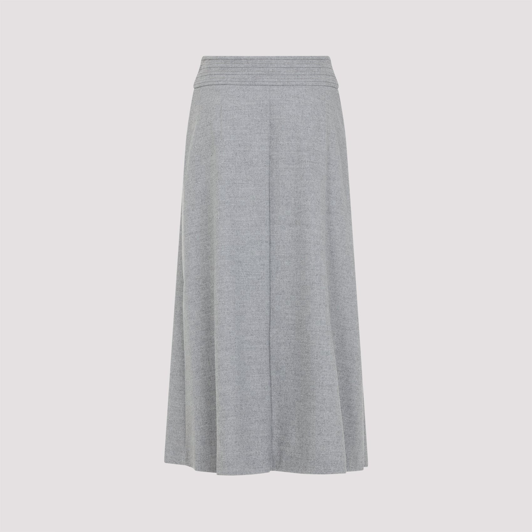Wool Midi Skirt