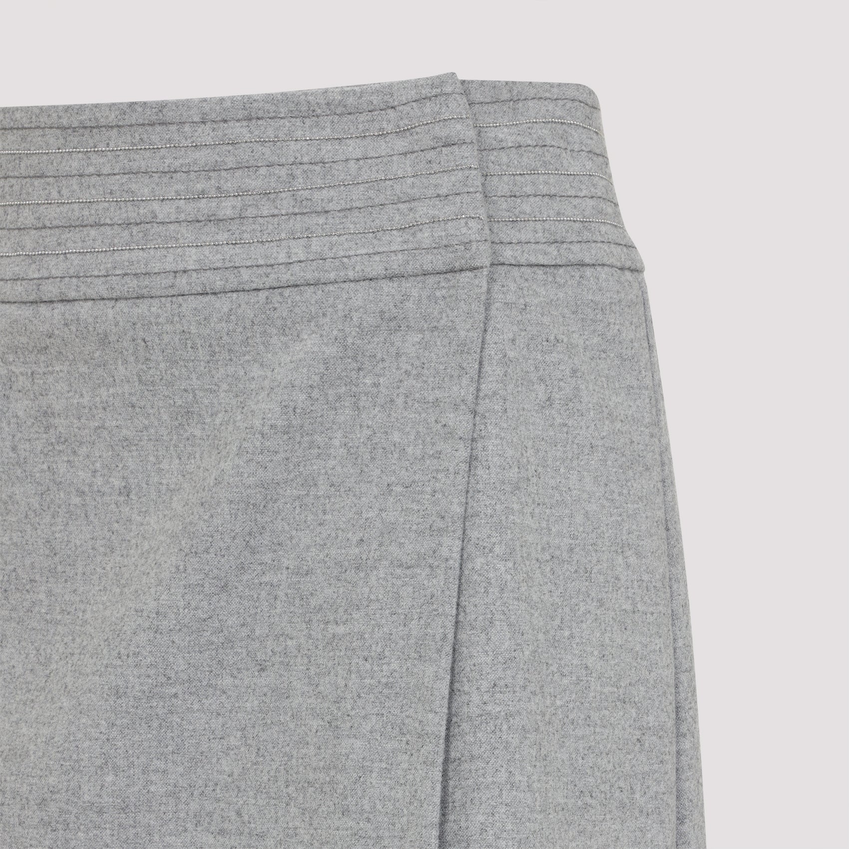 Wool Midi Skirt