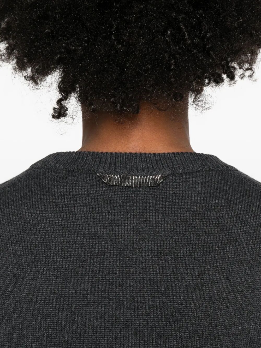 CASHMERE SWEATER WITH SHINY DETAIL