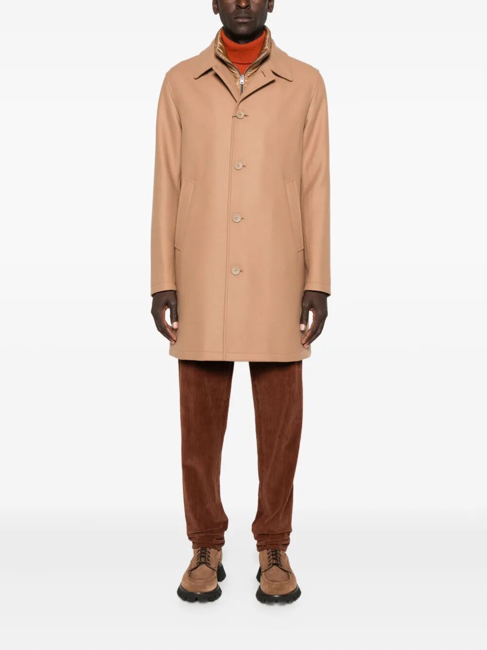 SINGLE-BREASTED PADDED COAT