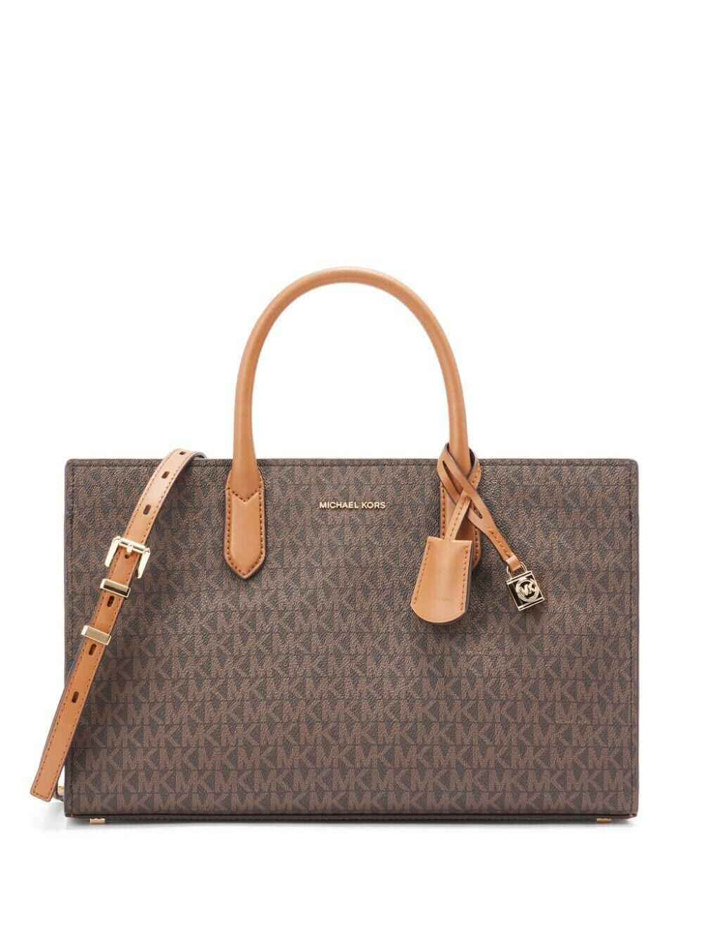 SCARLETT MEDIUM SIGNATURE LOGO SATCHEL BAG